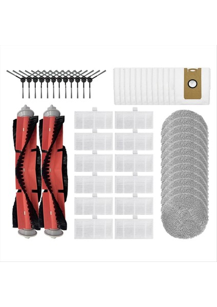 Ultenik Mc1 Robot Için Vakum Süpürge Ana Yan Paspas Hepa Filtre Toz Çantası Aksesuarları Yedek Yedek (Yurt Dışından)