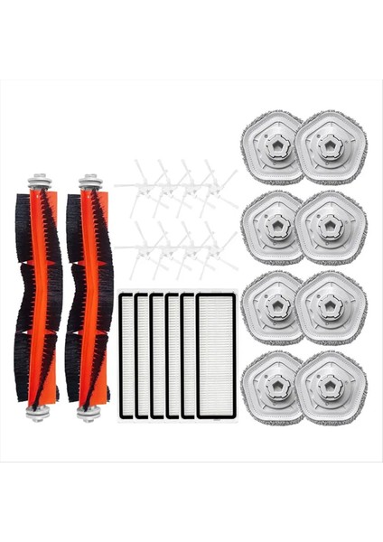 Xiaomi Dreame Bot W10 Için W10PRO Vakum Temizleyici Aksesuarlar Ana Yan Fırça Hepa Filtre Mop Bez Rag Yedek Parçalar (Yurt Dışından)