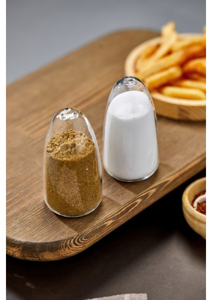 2’li Şeffaf Cam Tuzluk ve Biberlik Takımı – Modern Konik Tasarım, Minimalist ve Şık Baharatlık Seti, Dayanıklı Cam Malzeme modelleri