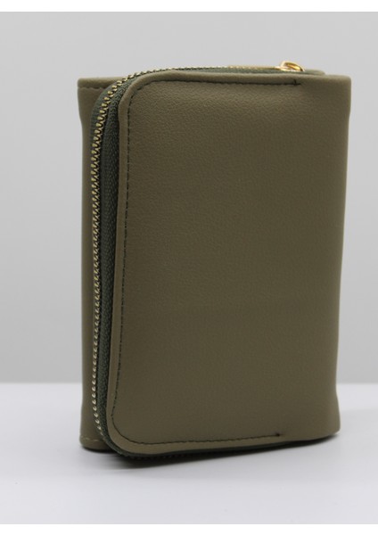 Haki Bozuk Para Gözlü Bol Kartlıklı Mini Kadın Cüzdanı 004 fırsatları