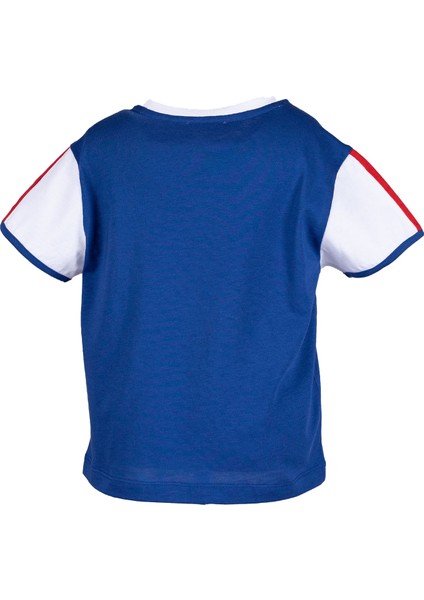 Organik Beyaz Kollu Mavi Basic Erkek Çocuk Tshirt fırsatları