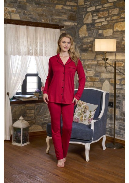 Kadın Kırmızı Pijama Takımı 26280