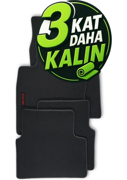 Honda Civic 2023 Araca Özel Halı Oto Paspas