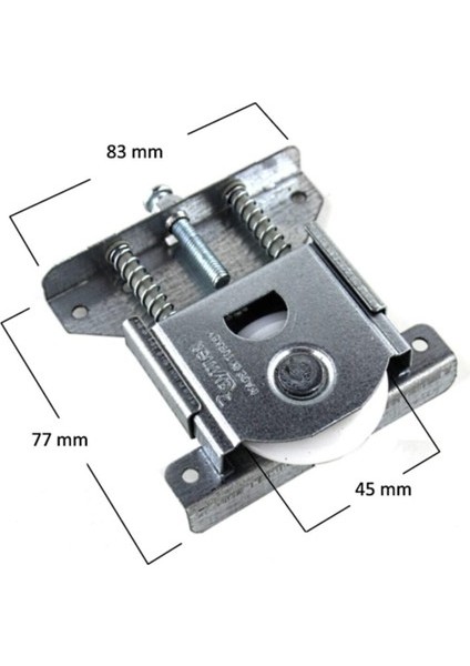 Dolap Tekeri Sürgülü Kapak Makarası PKM80 Dolap Tekeri (4 Adet) fırsatları