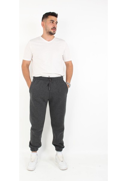 8015 Paçası Lastikli Üç Ip Şardonlu Eşofman Altı