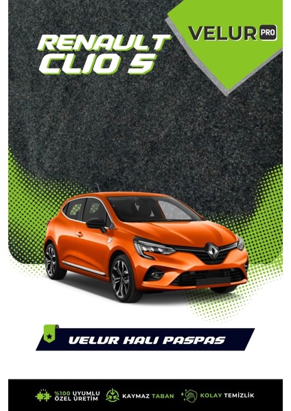 Clio 5 2023 Tam Uyumlu Halı Oto Paspas Clio 5 Halı Paspas modelleri