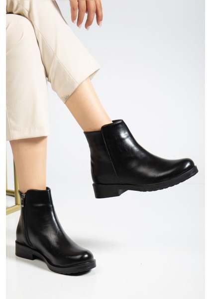 165-204 Siyah Yanki Günlük Kadın Bot