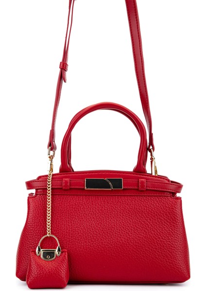 Kadın Suni Deri Kırmızı Omuz Çanta 921 27150 Bn Cnt SK25-26 Kırmızı fırsatları