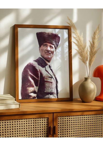 Atatürk Kalpaklı Portre Dijital Baskı Poster V1 (Çerçevesiz) indirimleri