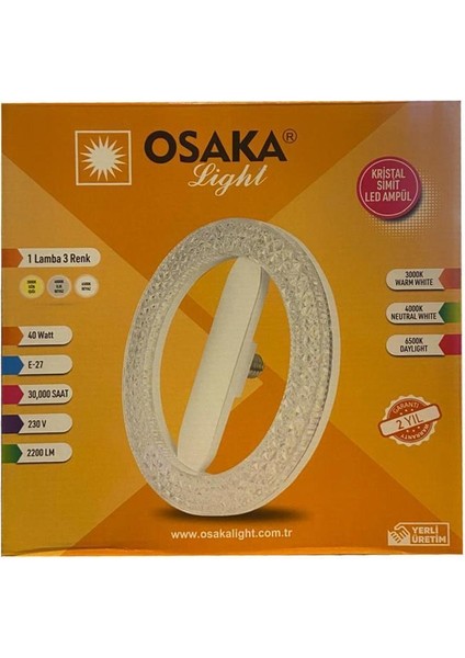Osaka Simit LED Ampul/taşınabilir Avize 3renk 230V 40W indirimleri