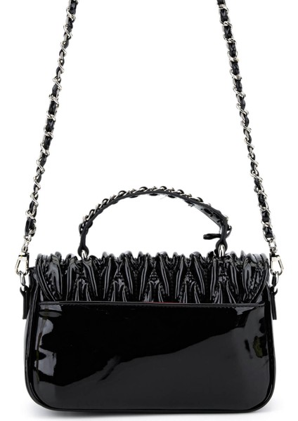 Kadın Suni Deri Siyah Rugan Omuz Çanta 921 27126 Bn Cnt SK25-26 Sıyah Rgn modelleri