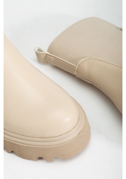 K-815 Bej Lastikli Yüksek Tabanlı Günlük Kadın Bot indirimleri