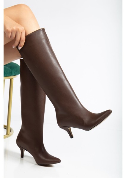 SYT-2025 Açık Kahve Günlük Kadın Çizme fiyatları