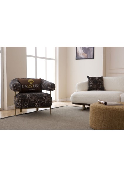 Serenity Koltuk Takımı 4+3+1+1 Sütlü Kahve - Beyaz Kombinasyon ( Puf Hediyeli ) fırsatları