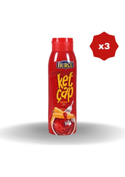 Büfe Tipi Acılı Ketçap 650GR - (3 Adet)