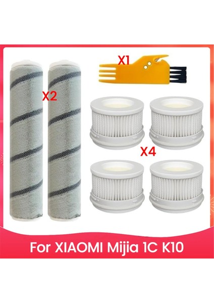 Hepa Filtre Xiaomi Mijia 1c K10 El Tipi Kablosuz Elektrikli Süpürge Aksesuarları Için Ana Silindir Fırçası Yedek Parçaları (Yurt Dışından)