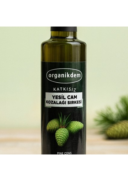 Katkısız Yeşil Kozalak Sirkesi 500 ml