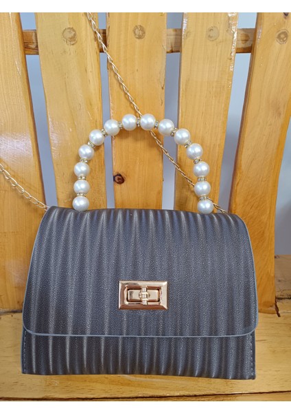 Is Berceste Kadın Incili Şık Zincirli El Omuz Abiye Düğün Çantası