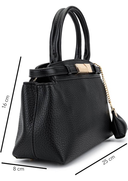 Kadın Suni Deri Siyah Omuz Çanta 921 27150 Bn Cnt SK25-26 Sıyah fiyatları