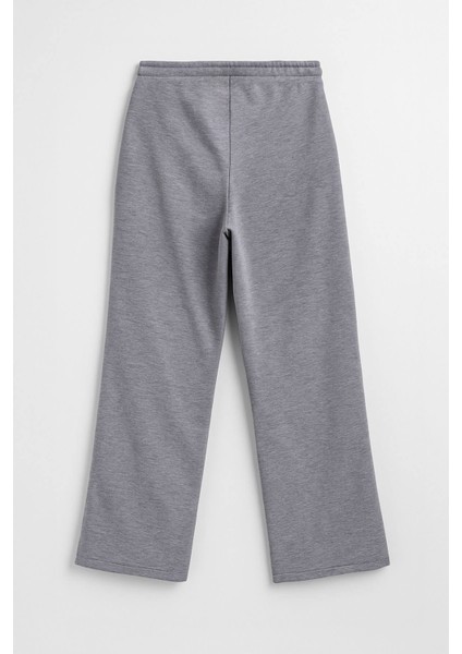 Kadın Bağcıklı Düz Paça Gri Eşofman Altı fırsatları