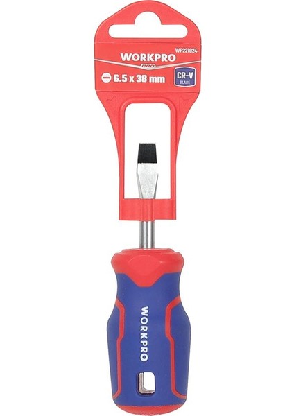 WP221024 6.5X38MM Cr-V Manyetik Profesyonel Düz Topaç Tornavida modelleri