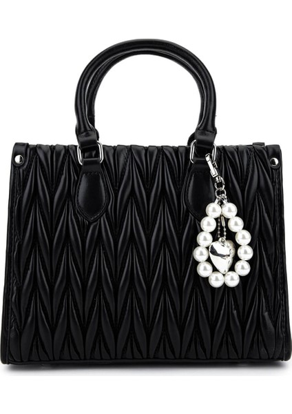 Kadın Suni Deri Siyah Omuz Çanta 921 27127 Bn Cnt SK25-26 Sıyah