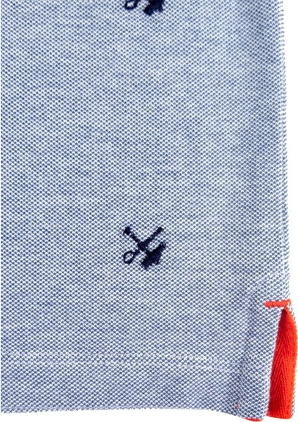 Organik Nakışlı Mavi Yazlık Erkek Çocuk Tshirt fırsatları