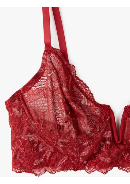 Rahat Kalıp Dolgusuz Dantel Detaylı Balenli Sütyen fiyatları