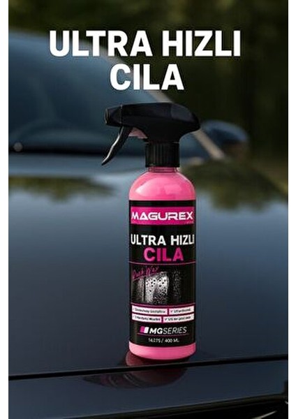 Hızlı Dış Cila Araç Bakım Ürünü 473 ml Pompalı Kolay Uygulama ile