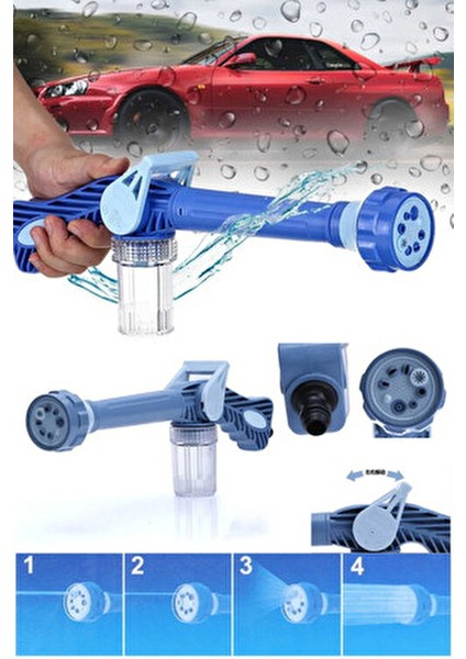 Basınçlı Oto Yıkama Püskürtme Sistemi 8 Farklı Fonksiyonla Su Tabancası fırsatları