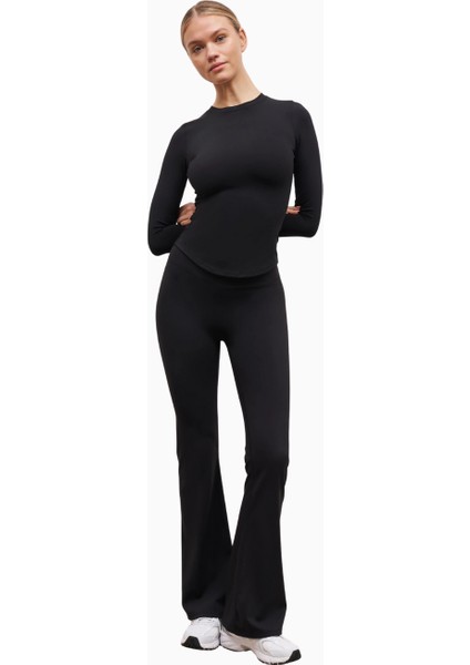 Base Sculpting Flared Leggings Şekillendirici Yüksek Bel Bol Paça Kadın Tayt