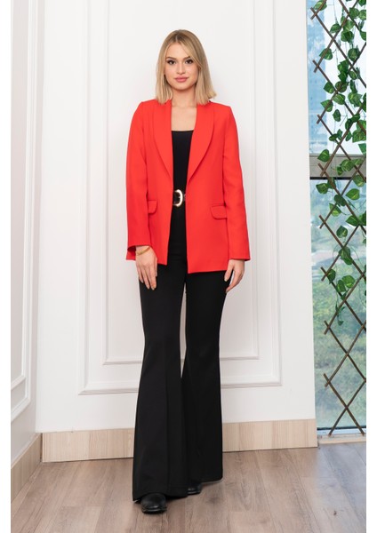 Şal Yaka Tek Düğme Cepli Astarlı Fit Ceket 8626 modelleri