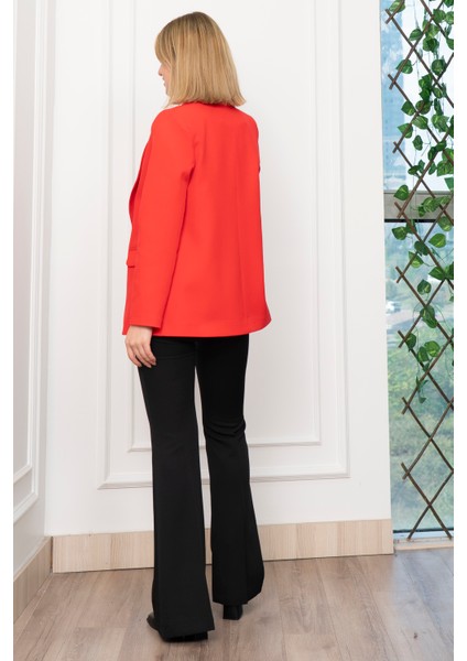 Şal Yaka Tek Düğme Cepli Astarlı Fit Ceket 8626 indirimleri