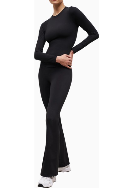 Base Sculpting Flared Leggings Şekillendirici Yüksek Bel Bol Paça Kadın Tayt fırsatları