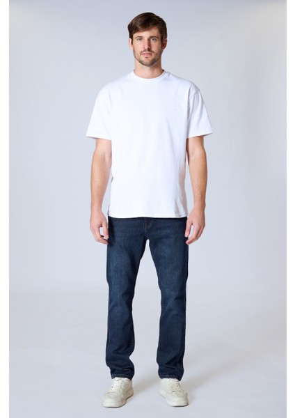 Vegas 132-328 Zift Blue Likralı Bol Kesim Erkek Kot Pantolon