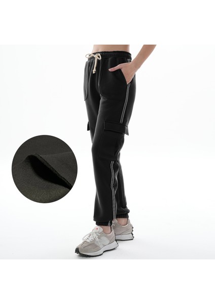 Kadın Şordonlu Kargo Cepli Eşofman Altı(Büyük Beden Seçeneğiyle)
