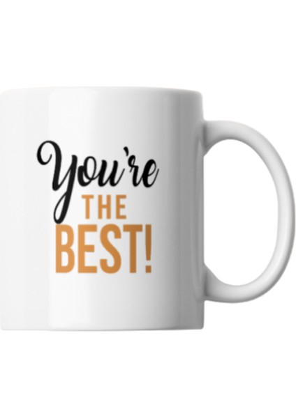 You’re The Best Mottolu Porselen Kupa Beyaz fiyatları