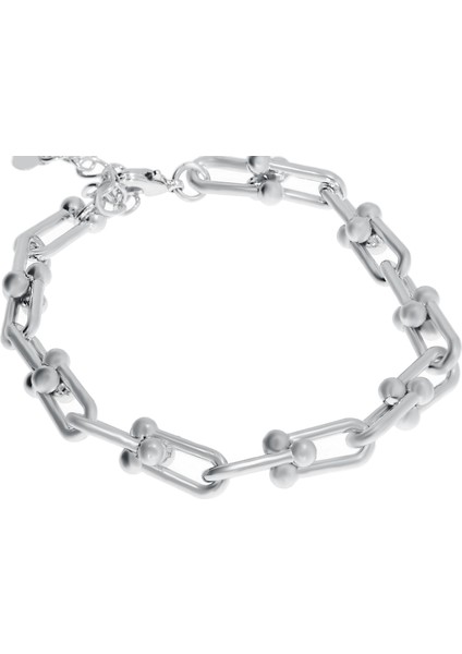 Kadın Çelik Halka Detay Bileklik