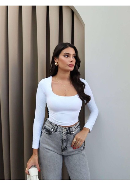 Bisiklet Yaka Yanı Büzgülü Basic Bluz fiyatları