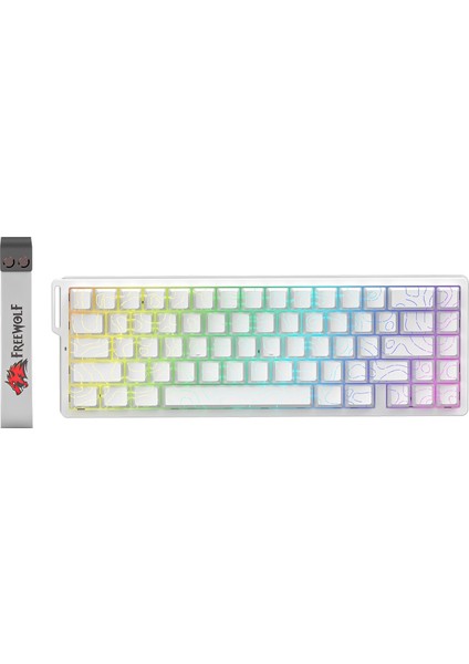 F68 Esports Manyetik Switch Kablolu Klavye - 0.125MS Ultra Düşük Gecikme, Rgb Aydınlatma