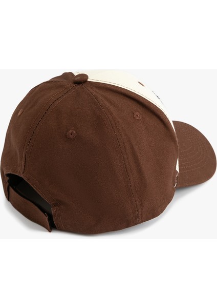 Pamuklu Kumaş Detaylı Renk Kontrastlı Kep Şapka modelleri