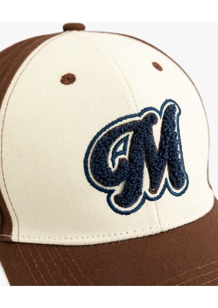 Pamuklu Kumaş Detaylı Renk Kontrastlı Kep Şapka fırsatları