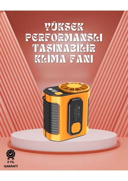 Techmrt Sessiz Turbo Fan – Kamp, Spor, Ofis Için Taşınabilir Mini Soğutucu