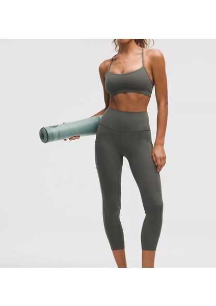 Lululemon Yoga Taytı , Yüksek Bel Tayt ,teri ve Nemi Uzaklaştıran Kumaş Tayt