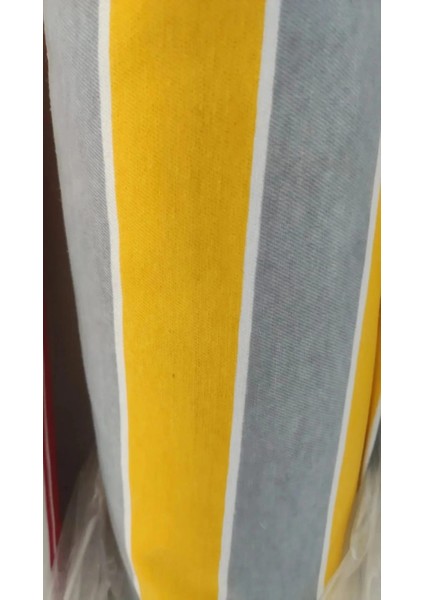 Balkon Demir Perdesi Kuş Gözü Sarı Gri Çizgili Ölçü Seçenekli fiyatları