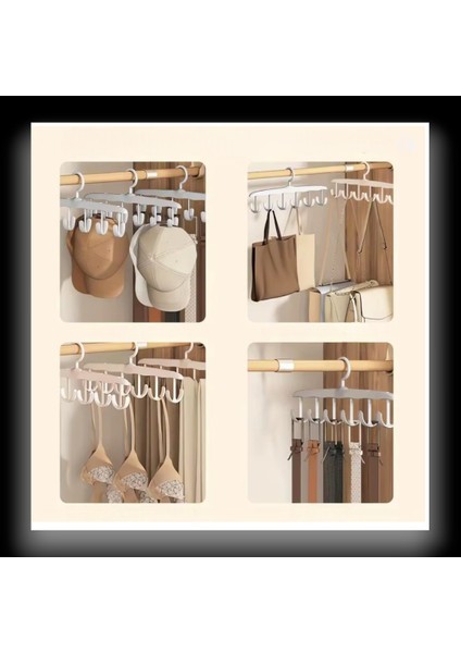6 Kancalı Yer Tasarruflu Dolap Içi Askı – Pratik Plastik Düzenleyici Aparat | Elbise ve Aksesuar Askısı Dolap Organizeri modelleri