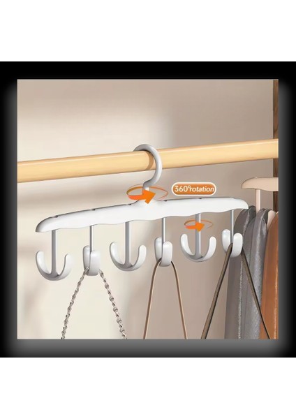 6 Kancalı Yer Tasarruflu Dolap Içi Askı – Pratik Plastik Düzenleyici Aparat | Elbise ve Aksesuar Askısı Dolap Organizeri indirimleri