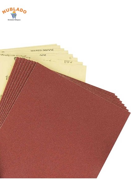 Far Temizleme Ince Kalın Kağıt El Su Zımparası Kağıdı Araç Parlatma Set 500-1000-2500 Kum 10 Adet fırsatları