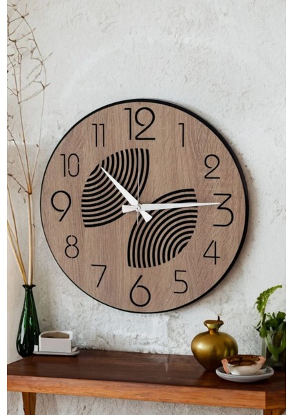 Modern Ahşap Duvar Saati Sağlam **çok Şık** ve Birarada..no:55 fiyatları