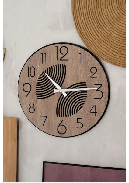 Modern Ahşap Duvar Saati Sağlam **çok Şık** ve Birarada..no:55 modelleri